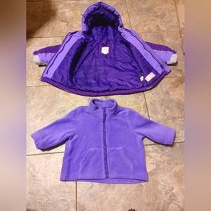 The Children's Place ThermoLite Plus All Weather Jacket PURPLE Size 9-12 Months